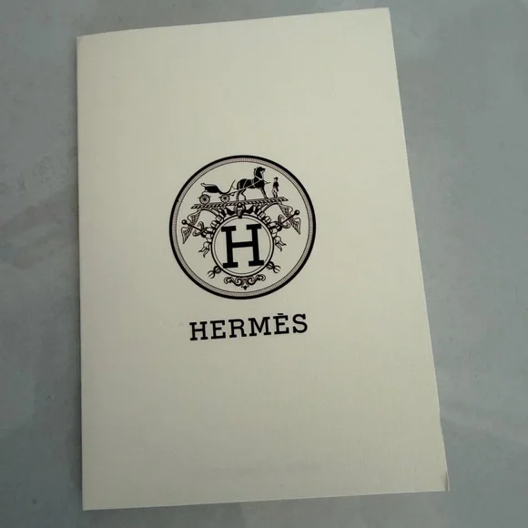 Hermès Gift Box with Logo Ribbon and Receipt Holder - Picture 8 of 10